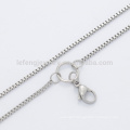 1.5mm 30" wholesale designed pendant fashion necklace, glass memory floating charm rectangle box chain